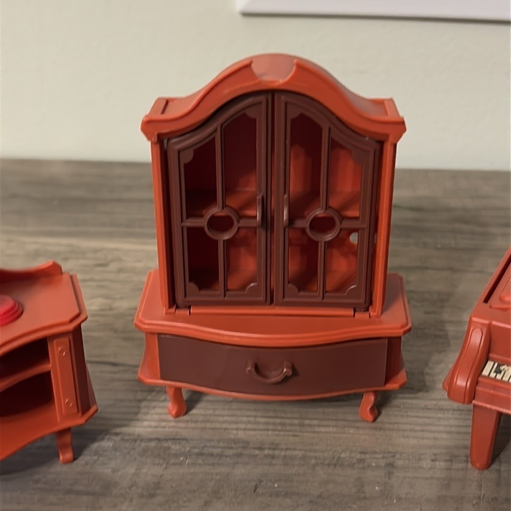 VINTAGE Plastic furniture for living room/dollhouse, JEAN W. Germany 70s - Picture 4 of 16